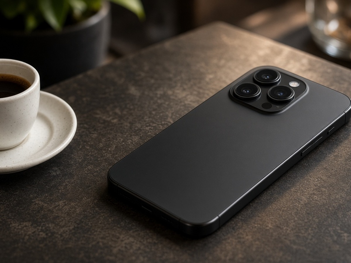 Smartphone and charging cable on a desk — 20GB SIM only lifestyle