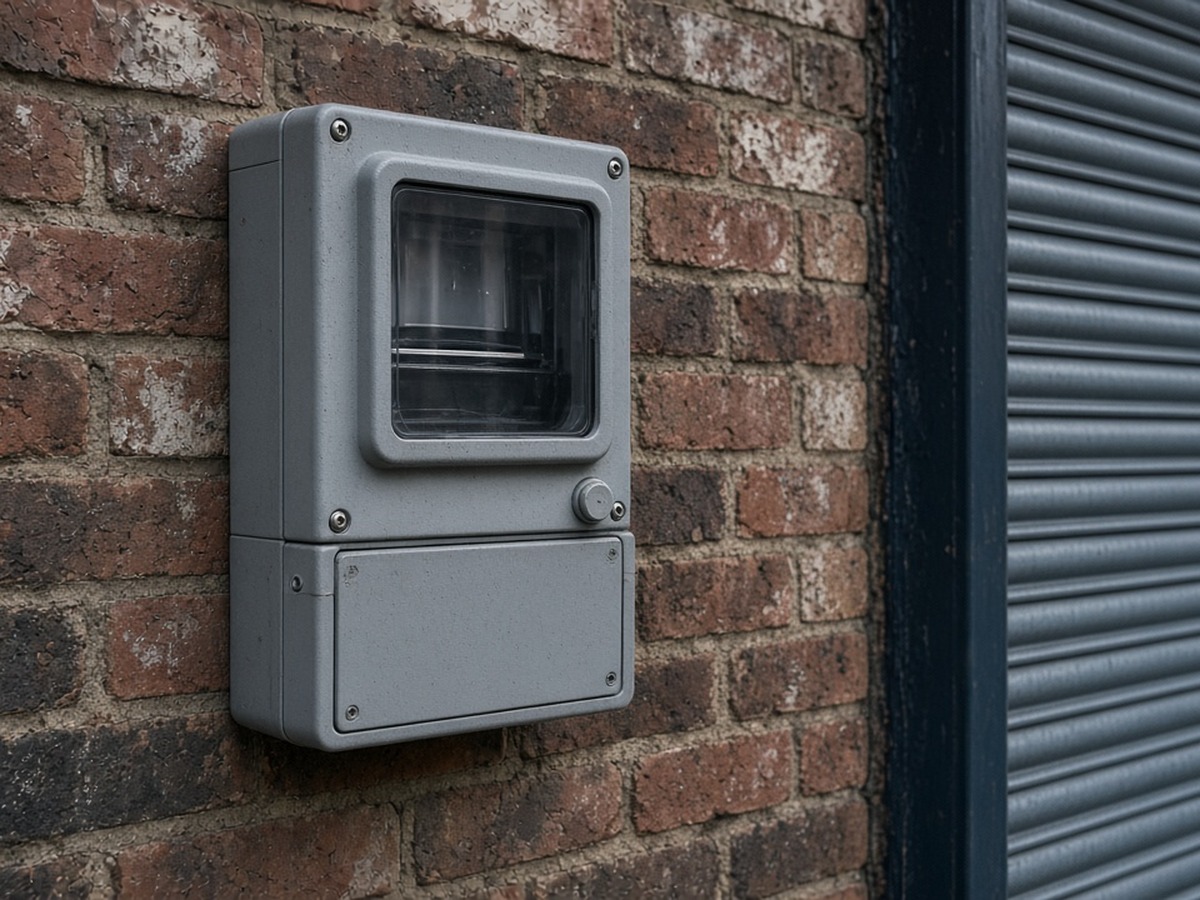 UK shopfront and meter lifestyle — business energy out of contract