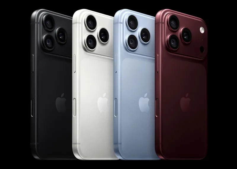 Official Apple iPhone 18 Pro colour lineup in Black, Silver, Glacier and Burgundy — September 2026