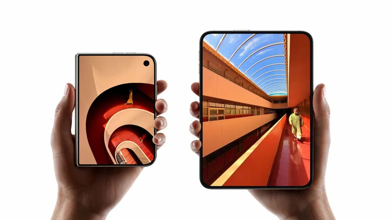 Official Apple iPhone Duo folded and unfolded display sizes