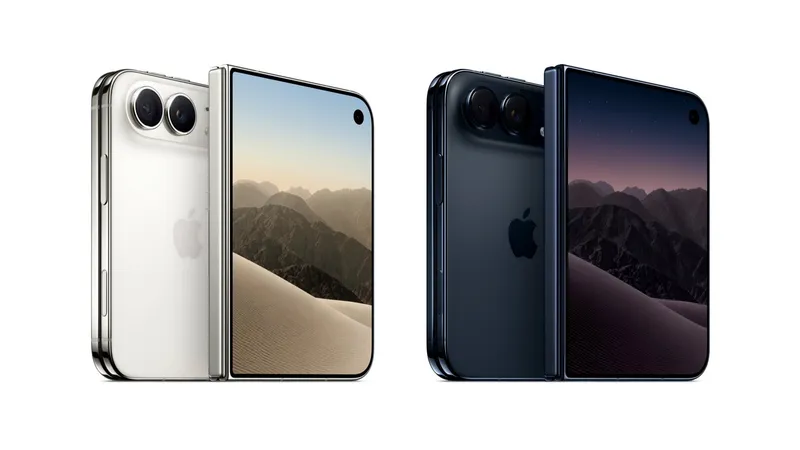 Official Apple iPhone Duo colour lineup in Night Sky and Star White — foldable iPhone